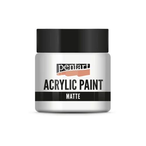 Matt akrilfesték - FEHÉR 50ml | Pentart
