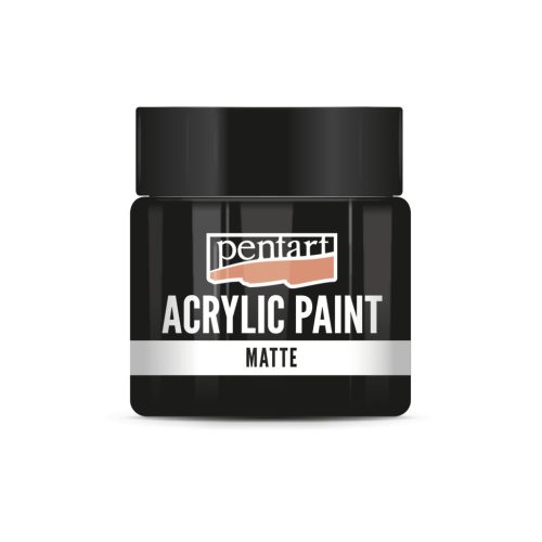 Matt akrilfesték - FEKETE 50ml | Pentart