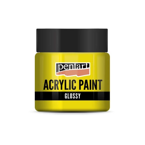 Fényes akrilfesték SÁRGA 50ml | Pentart