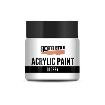 Fényes akrilfesték FEHÉR 50ml | Pentart