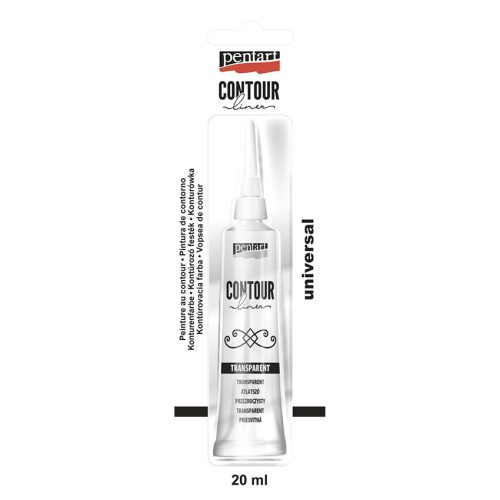 Pentart Univerzális Kontúrozó 20ml ÁTLÁTSZÓ