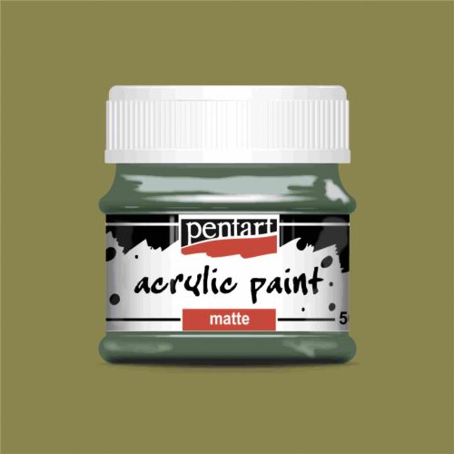 Matt akrilfesték - KEKIZÖLD 50ml | Pentart