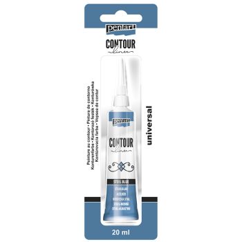 Kontúrozó acélkék 20ml | Pentart 