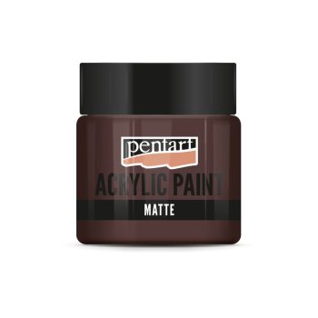 Matt akrilfesték - SÖTÉTBARNA 50ml | Pentart