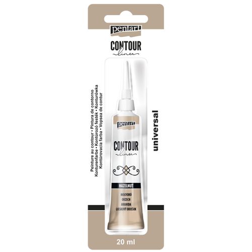 Pentart Univerzális Kontúrozó 20ml CSILLOGÓ MOGYORÓ