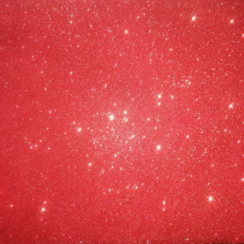 Öntapadós glitteres / csillámos dekorgumi, 20cm x 30cm piros