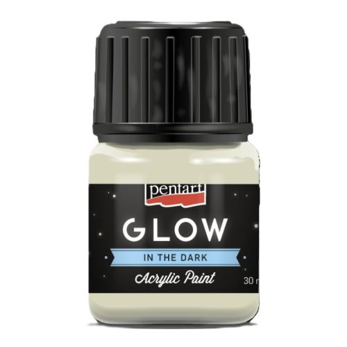GLOW sötétben világító akrilfesték 30ml zöldesfehér