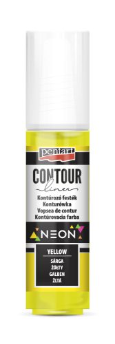 Kontúrozó neon sárga 20ml | Pentart 