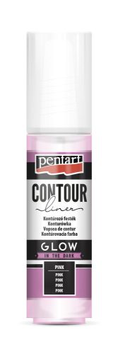 Pentart Univerzális Kontúrozó 20ml VILÁGÍTÓ PINK