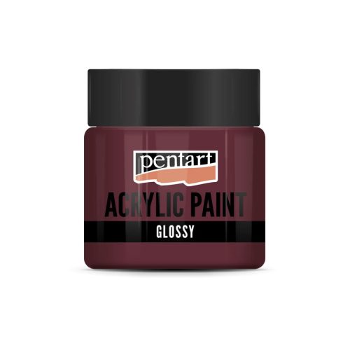 Fényes akrilfesték BORDÓ 50ml | Pentart