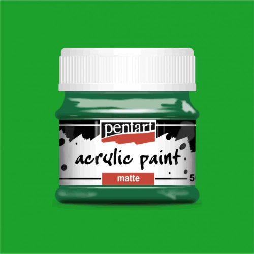 Matt akrilfesték - ZÖLD 50ml | Pentart