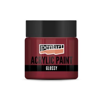 Fényes akrilfesték VÖRÖSBOR 50ml | Pentart