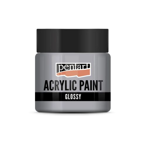 Fényes akrilfesték SZÜRKE 50ml | Pentart