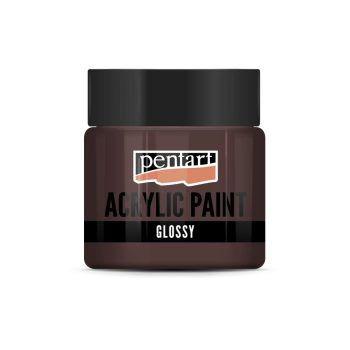 Fényes akrilfesték SÖTÉTBARNA 50ml | Pentart