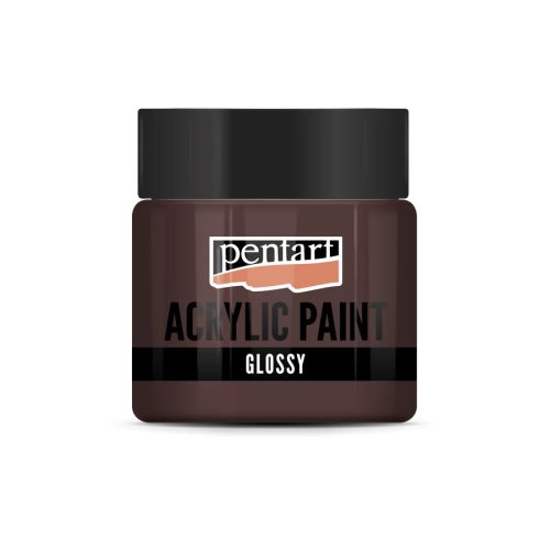 Fényes akrilfesték SÖTÉTBARNA 50ml | Pentart