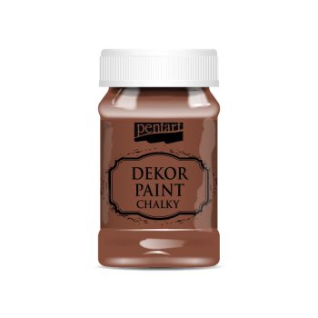 Dekor krétafesték BARNA 100ml Pentart