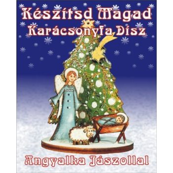 Karácsonyfa díszek-Angyalka jászollal karácsonyfa dísz