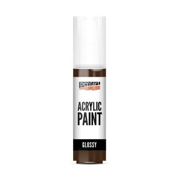 Fényes akrilfesték SÖTÉTBARNA 20ml | Pentart