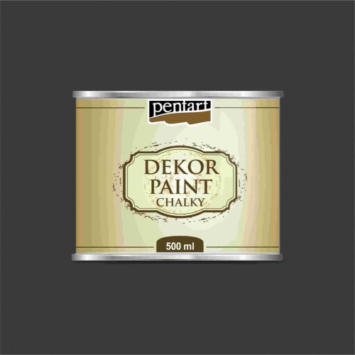 Dekor krétafesték FEKETE 500ml Pentart