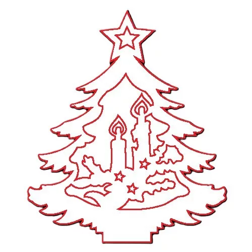 Fafigura, 5 db/csomag - fenyő 115