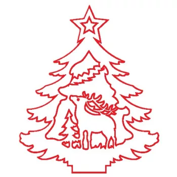 Fafigura, 5 db/csomag - fenyő 117