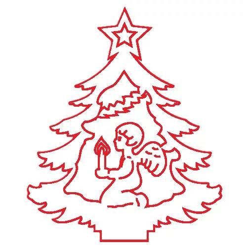 Fafigura, 5 db/csomag - fenyő 118