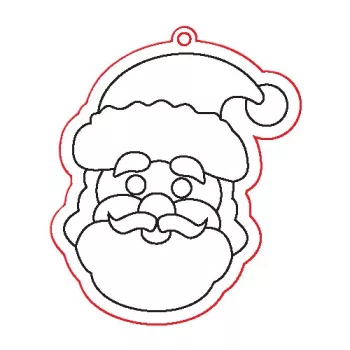 Fafigura, 5 db/csomag - télapó 126