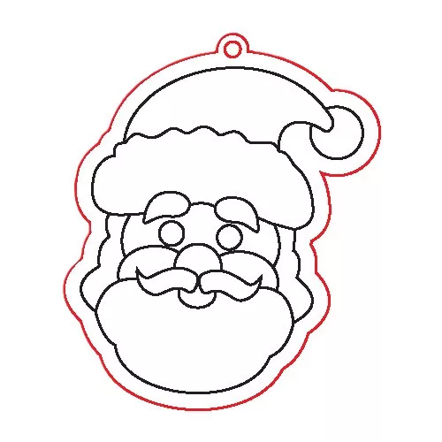 Fafigura, 5 db/csomag - télapó 126