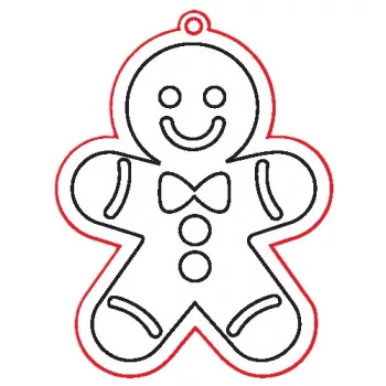 Fafigura, 5 db/csomag - mézeskalács 128