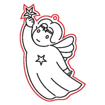 Fafigura, 5 db/csomag - angyal 184