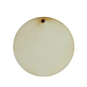 Fa lapok - körlap lyukkal 4cm - 6db