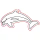 Fafigura, 5 db/csomag - delfin 286