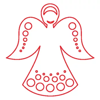 Fafigura, 5 db/csomag - angyal 334