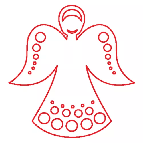 Fafigura, 5 db/csomag - angyal 334
