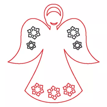 Fafigura, 5 db/csomag - angyal 335