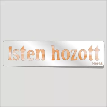 Stencil, mini HM14 - Isten hozott