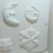 Gipszkiöntő forma - Hold,csillagok 3d 35