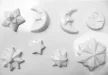 Gipszkiöntő forma - Hold,csillagok 3d 35