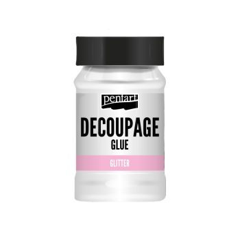 Decoupage ragasztólakk GLITTERES 100ml Pentart