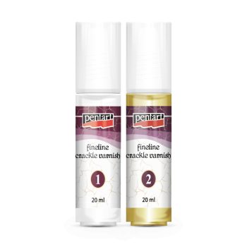 Finomvonalas repesztőlakk szett 2 x  20ml Pentart