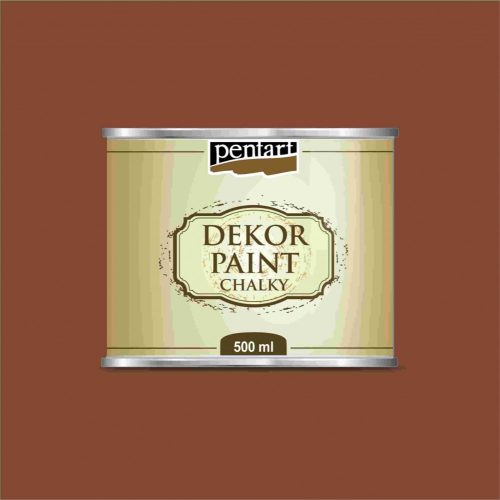 Dekor krétafesték BARNA 500ml Pentart