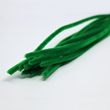 Zsenília drót kicsi (kb. 0,5cm) 10db/cs. sötétzöld