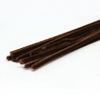 Zsenília drót kicsi (kb. 0,5cm) 10db/cs. sötétbarna