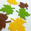 Filcfigura őszi levél