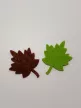Filcfigura mini levél zöld-barna