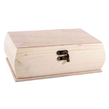 Fa doboz ívelt oldalú