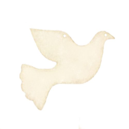 Filcfigura - Fehér galamb