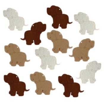 Filcfigura - Kutya mini | 12 darabos csomag