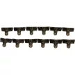 Fém dobozláb, 31 mm x 22mm bronz színű