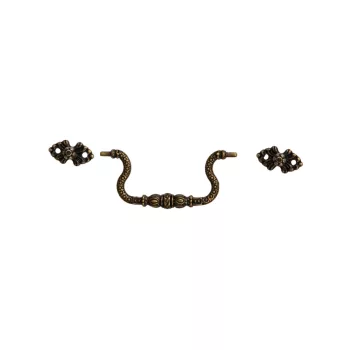 Fém fogantyú 9cm x 3,9cm bronz színű